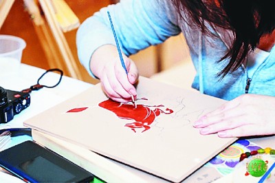 网络微综艺《敦煌藏画》。资料图片