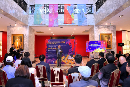 “四季交响”乡土绘画展亮相泰国，以美为笔共绘文明互鉴新图景